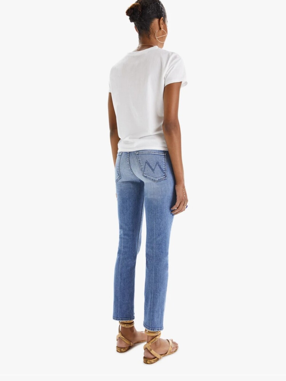 MOTHER Mid Rise Dazzler Ankle Fray Wash-We The Animals - Picture 2 of 9